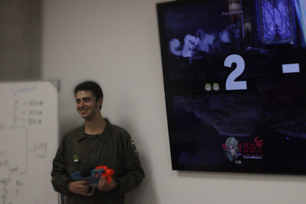 Suprasoldât Andy haciendo guardia durante el Día Nacional de Nihonia (1958)