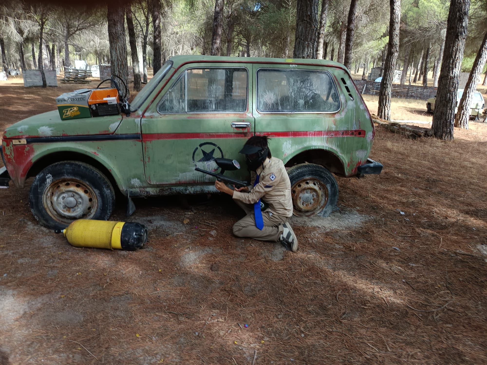 Orjelân Sergio aguantando la posición en el 1º entrenamiento del CDF