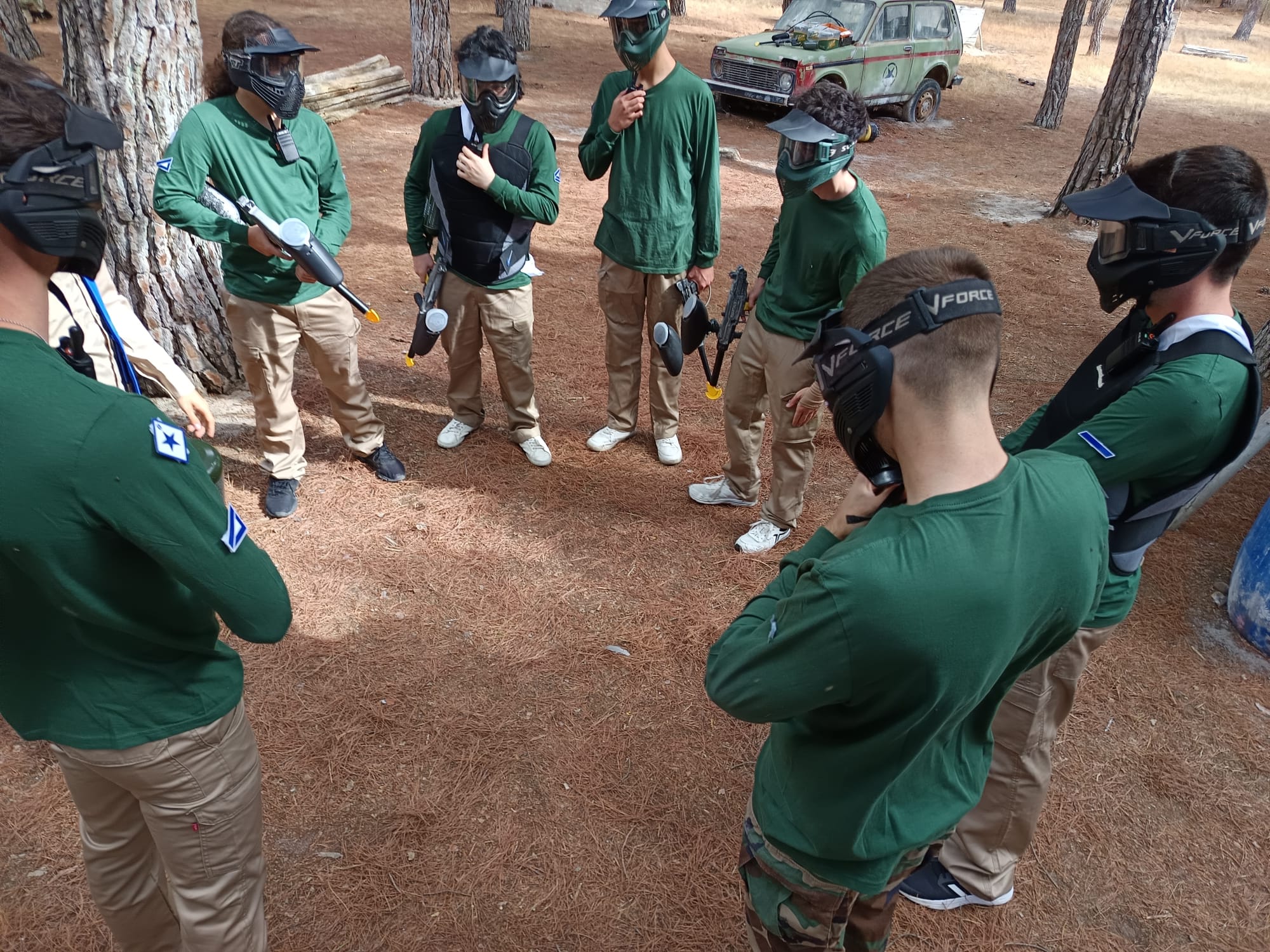 El bando de Cónori planeando en el 1º entrenamiento del CDF